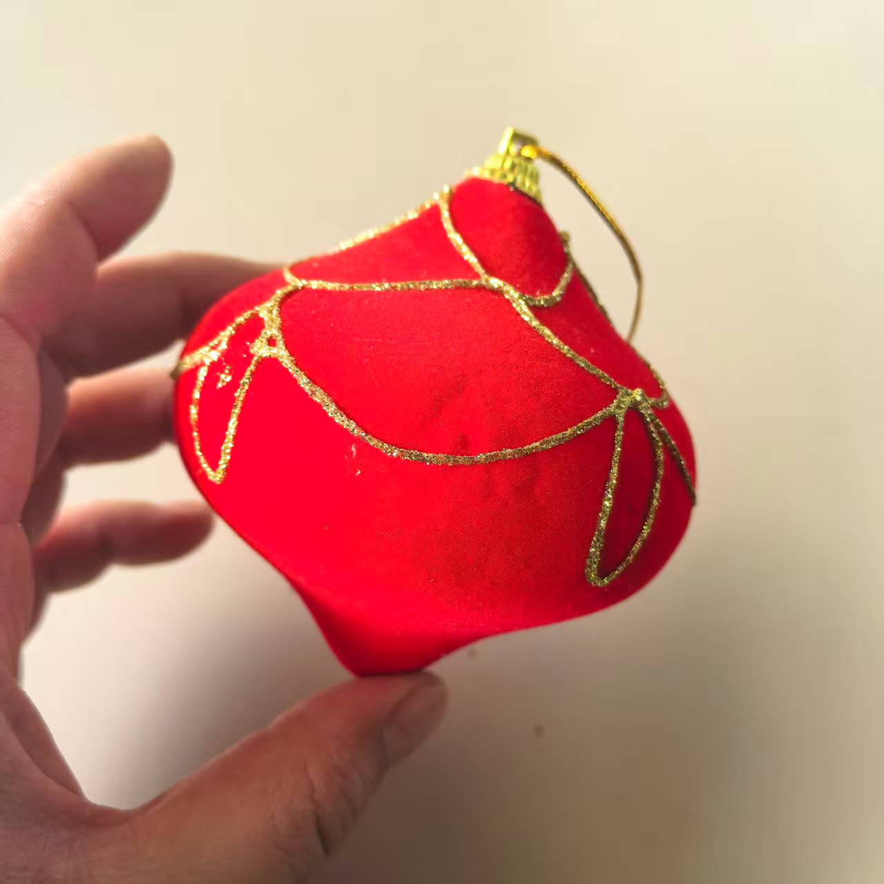 flocked Christmas decorative ball - Image 8