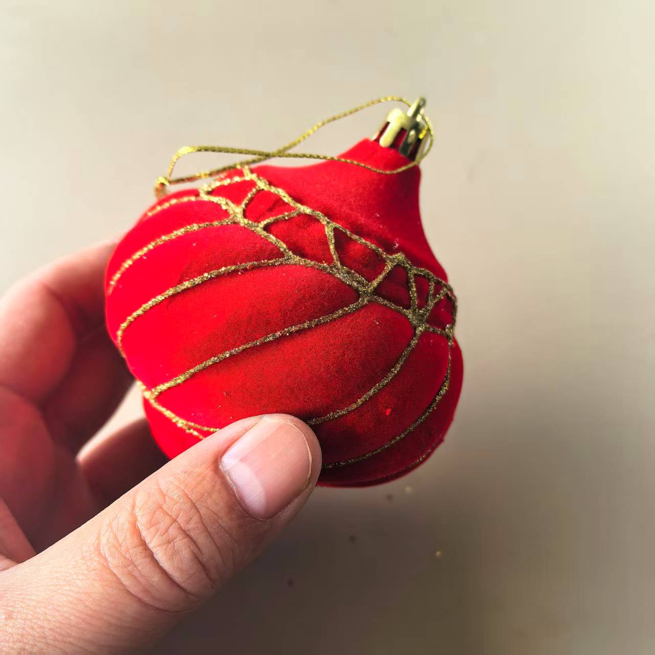 flocked Christmas decorative ball - Image 11