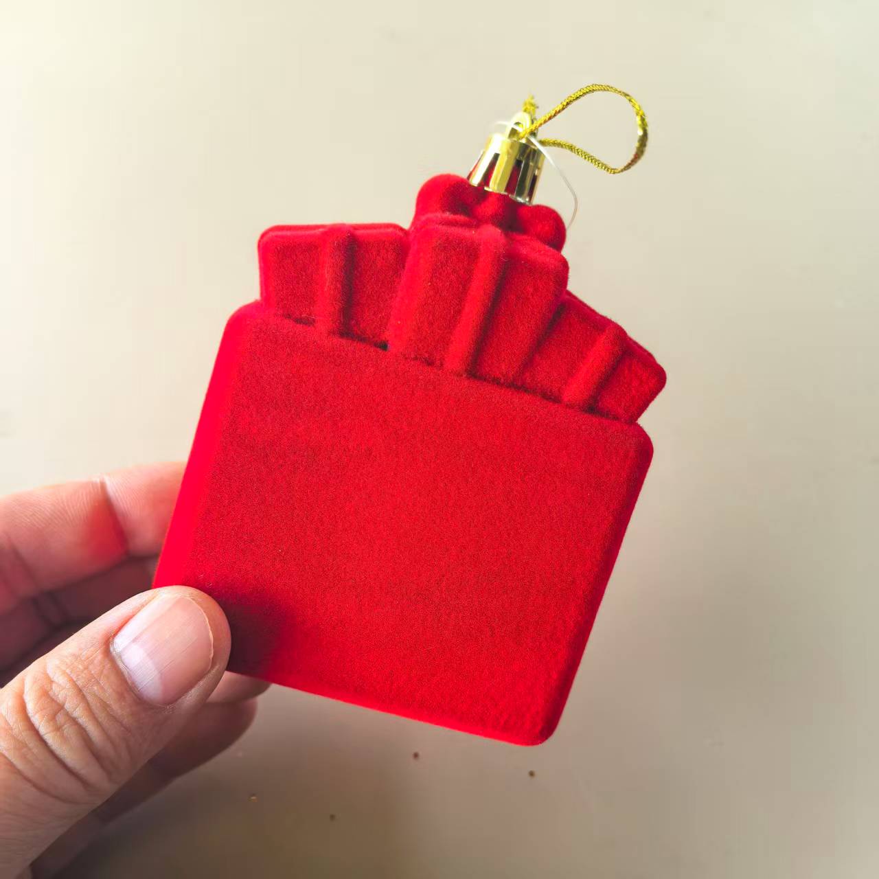 flocked Christmas decorative ball - Image 4